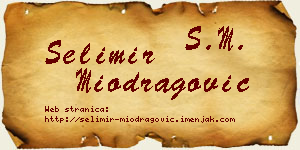 Selimir Miodragović vizit kartica